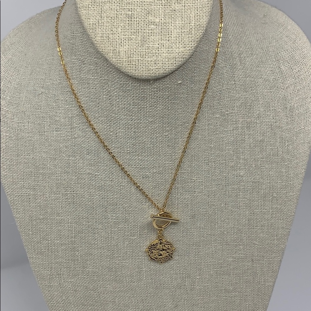 Trendy Gold Coin Necklace